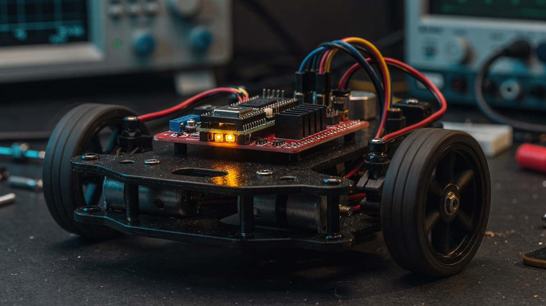 ESP32 chassis — motors as a paid x402 service